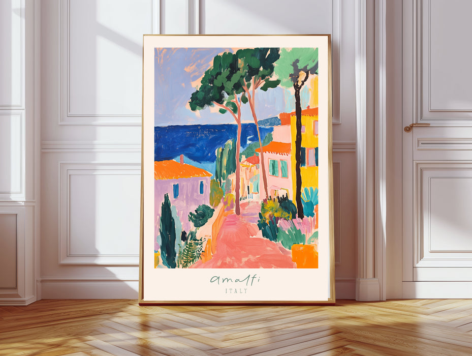 Amalfi Coast Italian Travel Art Print