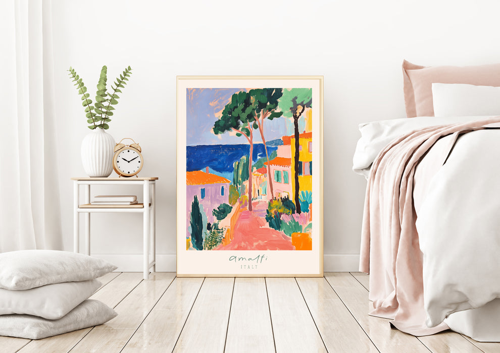 Amalfi Coast Italian Travel Art Print