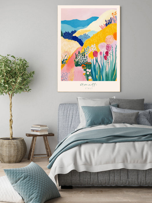 Amalfi Coast Italian Travel  Landscape Art Print