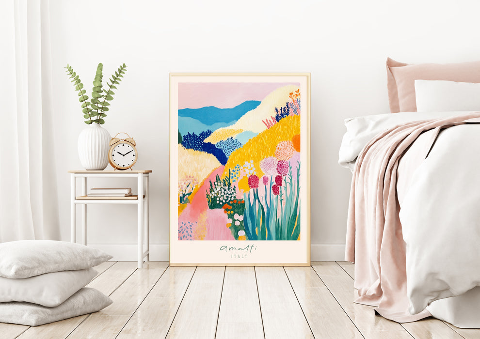 Amalfi Coast Italian Travel  Landscape Art Print