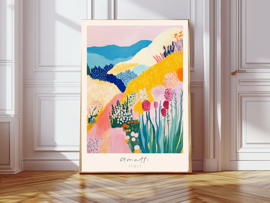 Amalfi Coast Italian Travel  Landscape Art Print