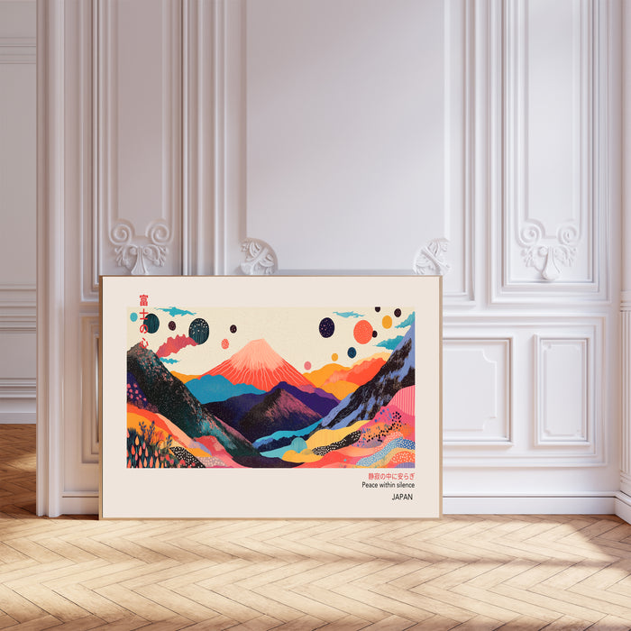 Japanese Landscape Mountain Art Print