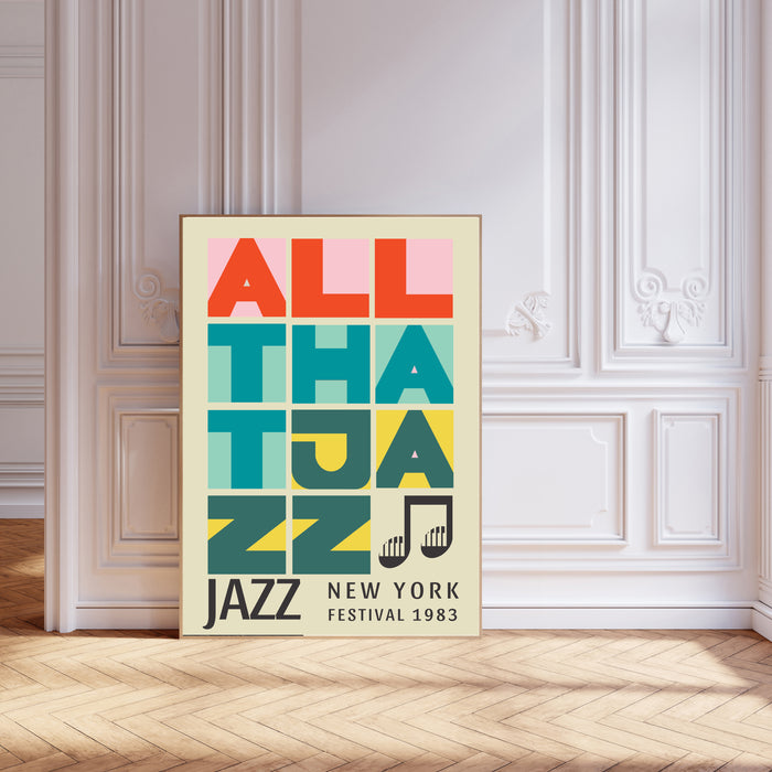 Jazz Festival New York Art Print 1983