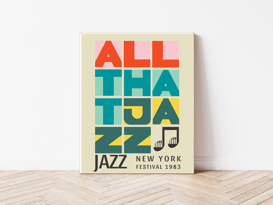 Jazz Festival New York Art Print 1983