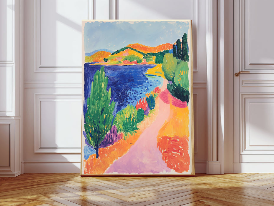 Colorful Abstract Landscape Painting Art Print