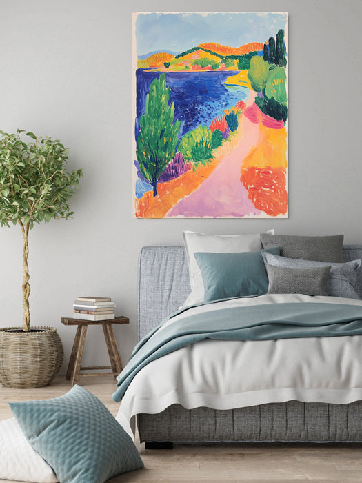 Colorful Abstract Landscape Painting Art Print