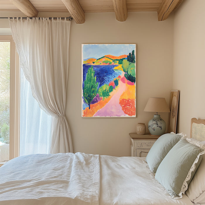 Colorful Abstract Landscape Painting Art Print