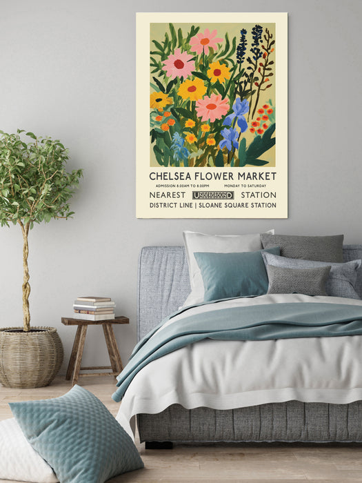 Chelsea Flower Market Botanical Art Print