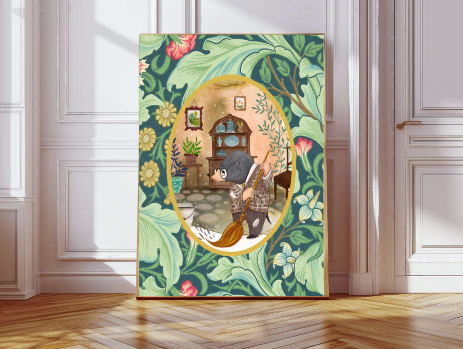 Wind In The Willows Vintage Book Cover Art Print