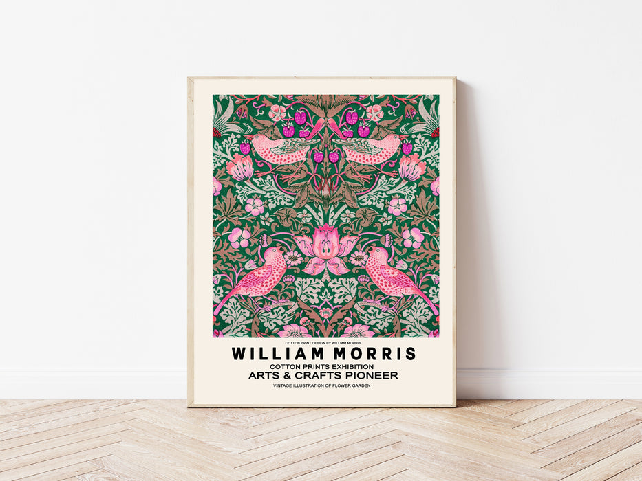 William Morris Strawberry Field Bird Art Print