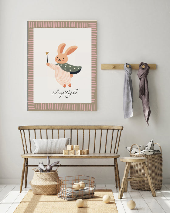 Sleep Tight Mouse Nursery Art Print
