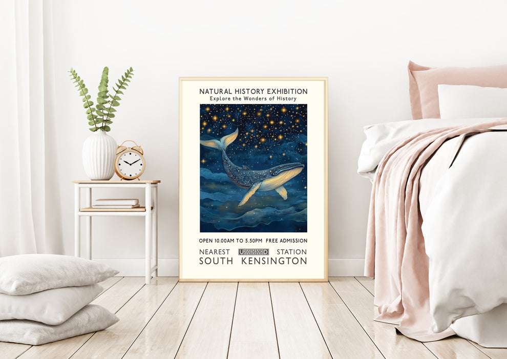 Natural History Whale  Museum Art Print