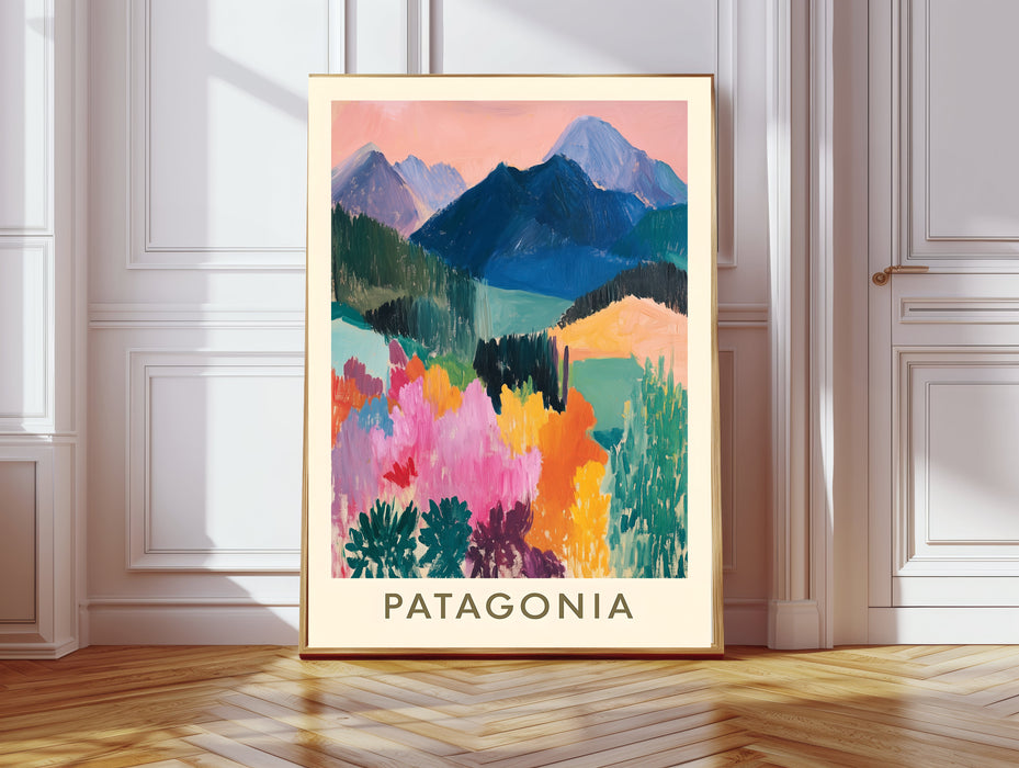 Patagonia Landscape Travel Art Print