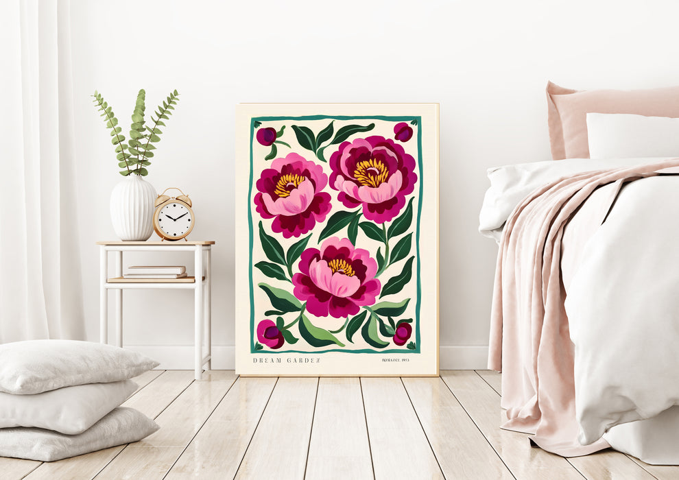 Pink Peonies dream garden Art Print