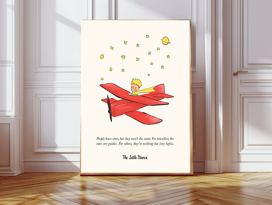 The Little Prince Vintage Children's Book Cover Art Print