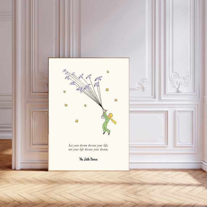 The Little Prince Vintage Children's Book Cover Art Print