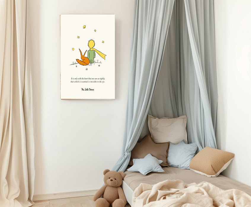 The Little Prince Vintage Children's Book Cover Art Print