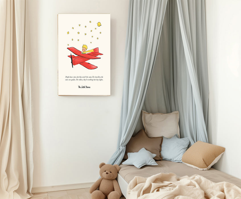 The Little Prince Vintage Children's Book Cover Art Print