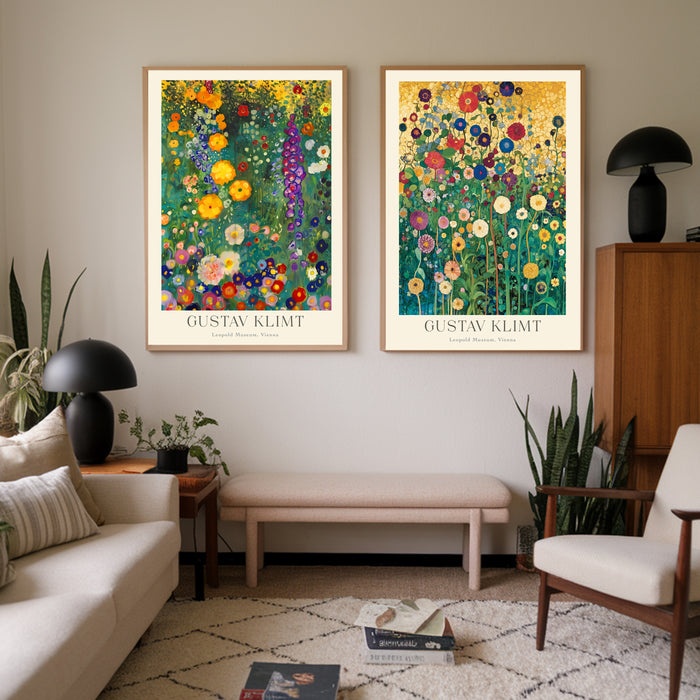 Gustav Klimt Set Of Two Art Prints