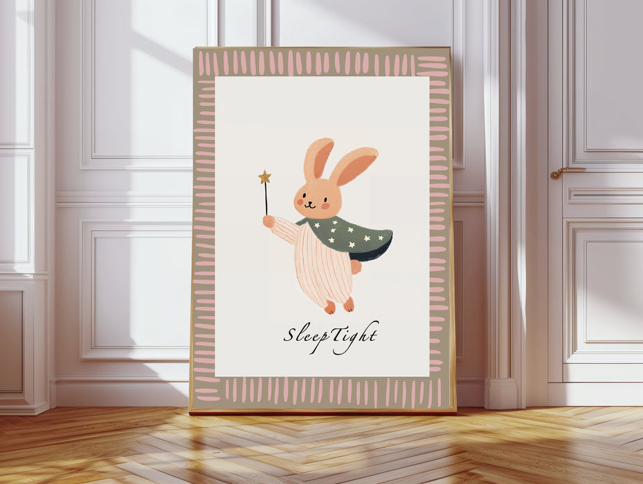 Sleep Tight Mouse Nursery Art Print