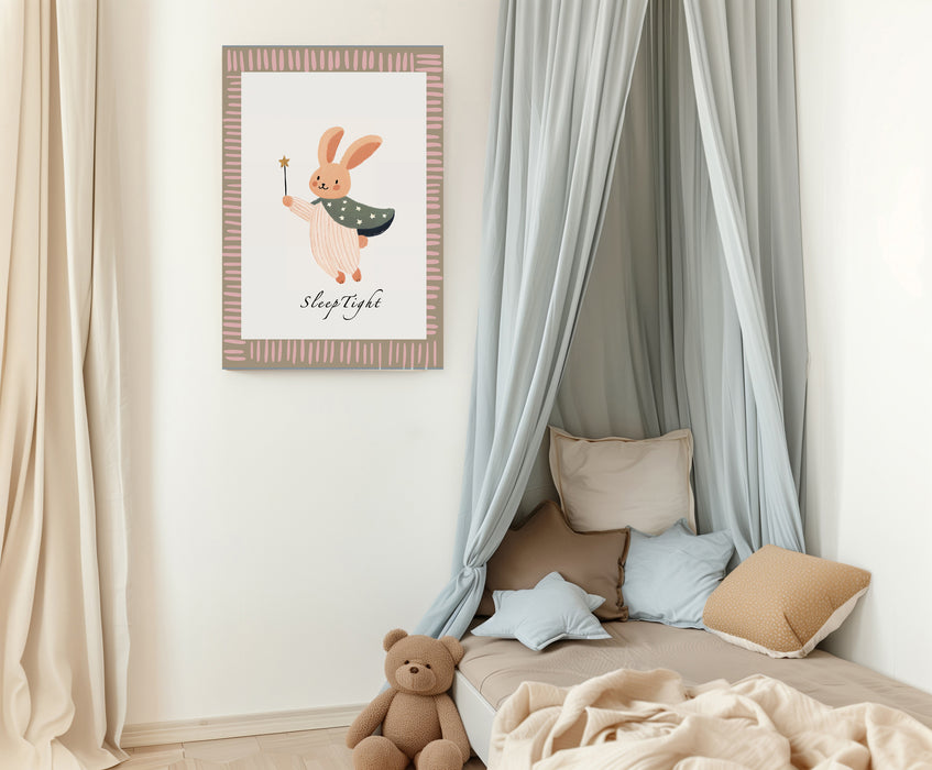 Sleep Tight Mouse Nursery Art Print