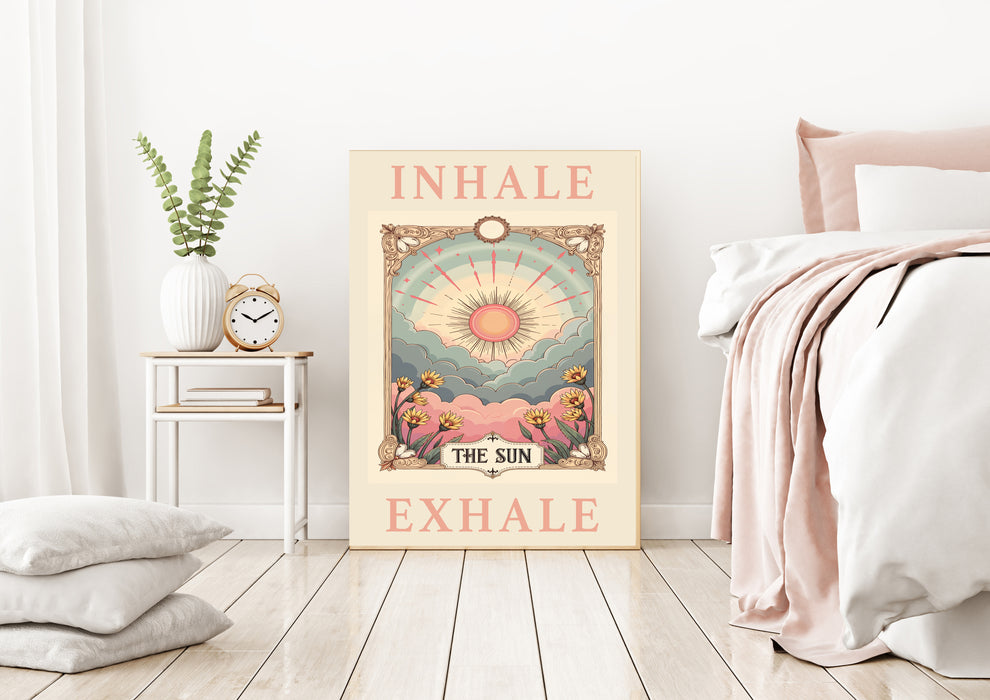 Inhale, Exhale Meditation Celestial Art Print