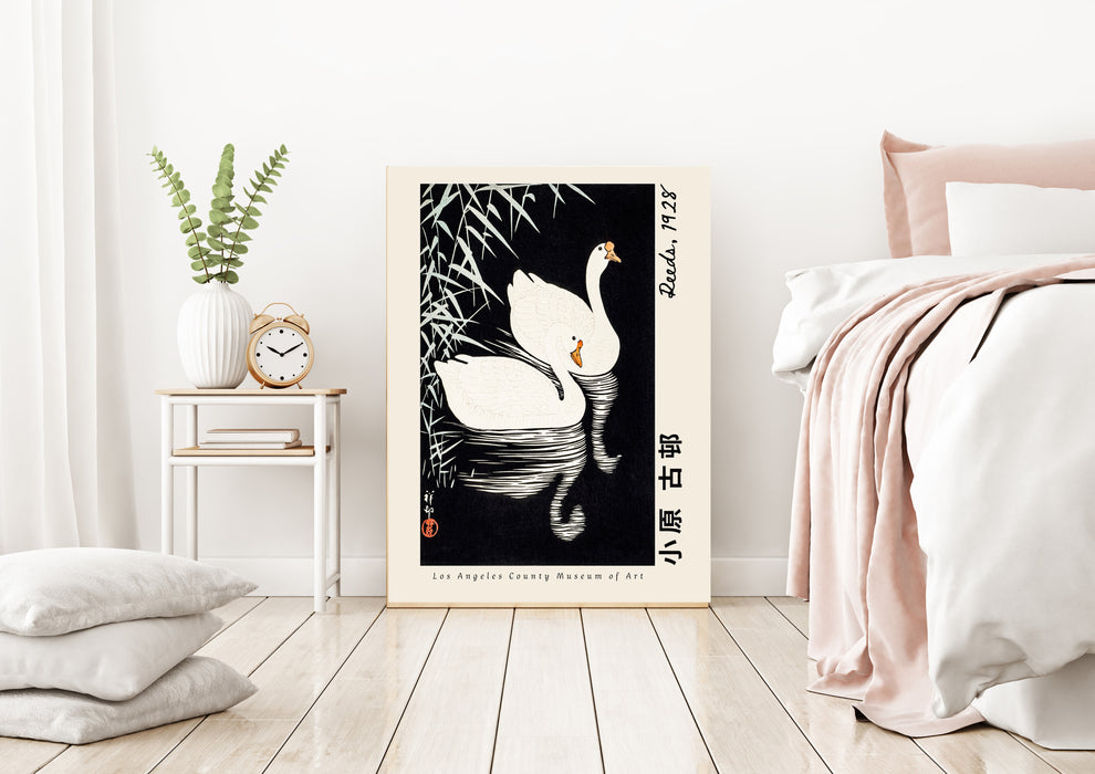 Japanese Swan Exhibition Art Print