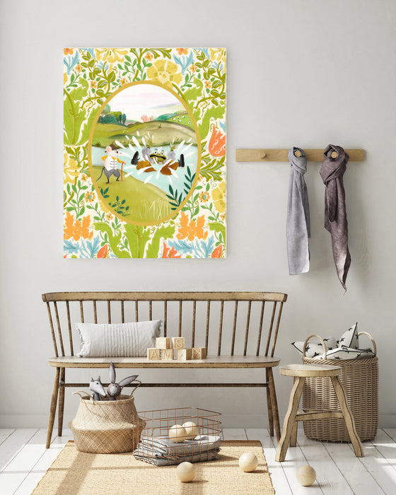 Wind In The Willows Vintage Book Cover Art Print