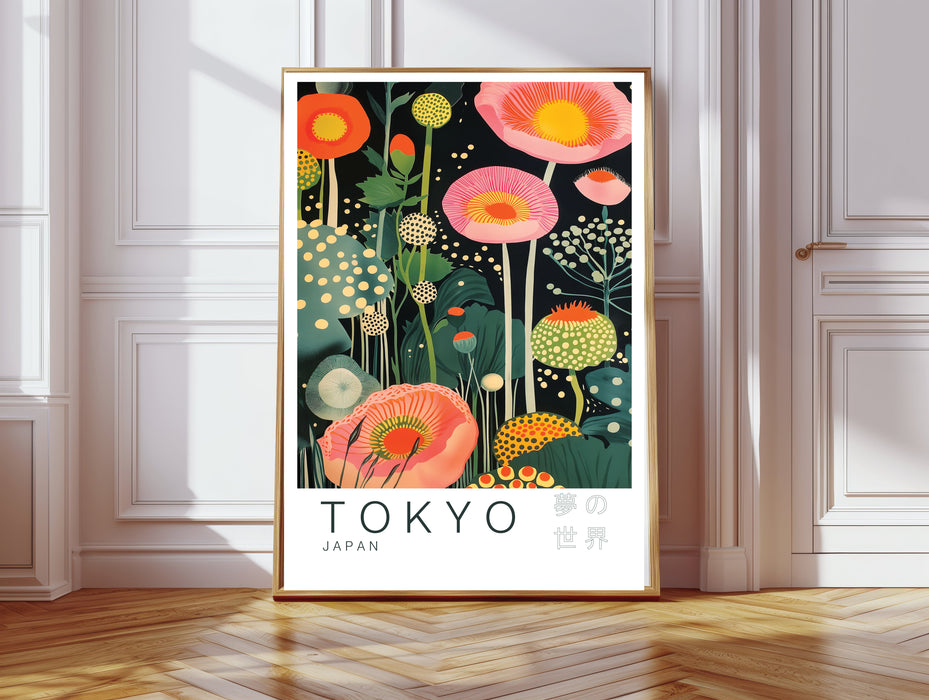 Tokyo Japanese Flowers Art Print