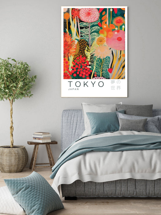 Tokyo Japanese Flowers Art Print