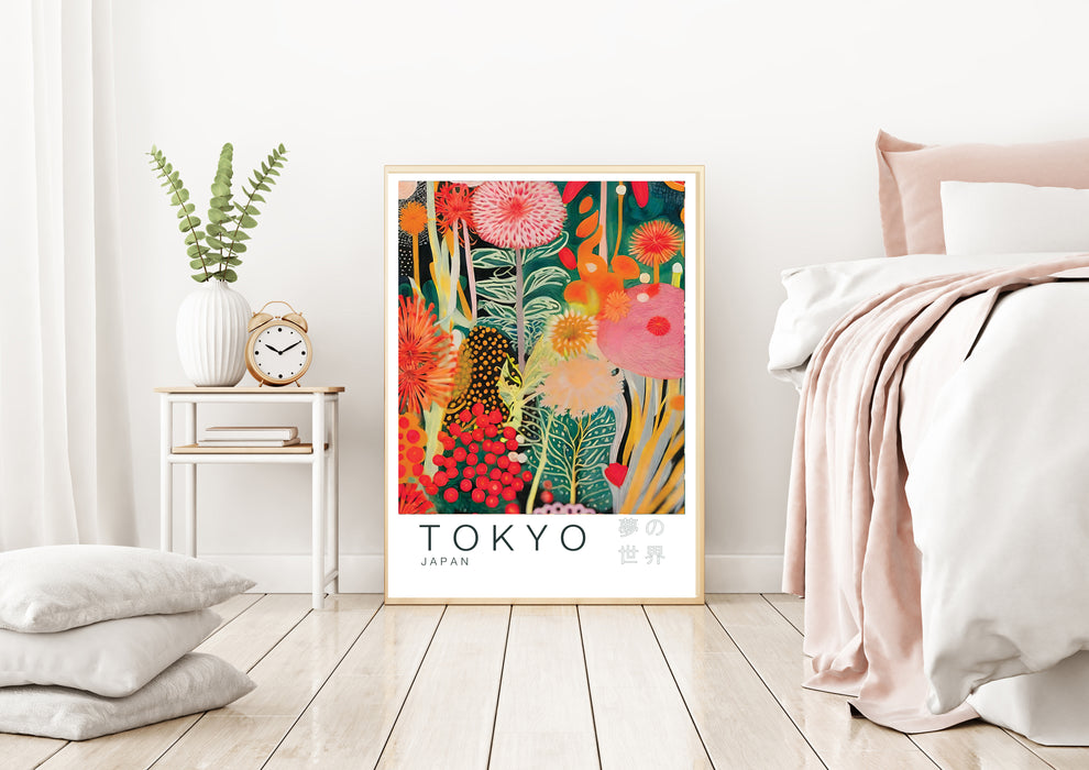 Tokyo Japanese Flowers Art Print