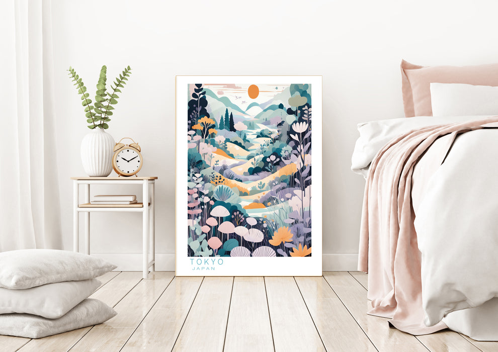 Japan Tokyo Mountains Art Print