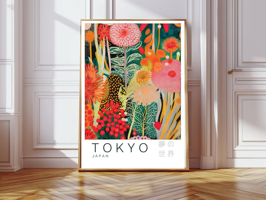 Tokyo Japanese Flowers Art Print