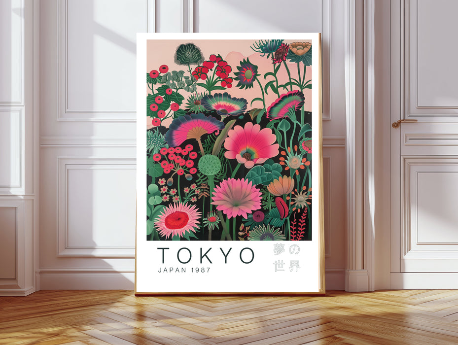 Tokyo Japanese Flowers Art Print