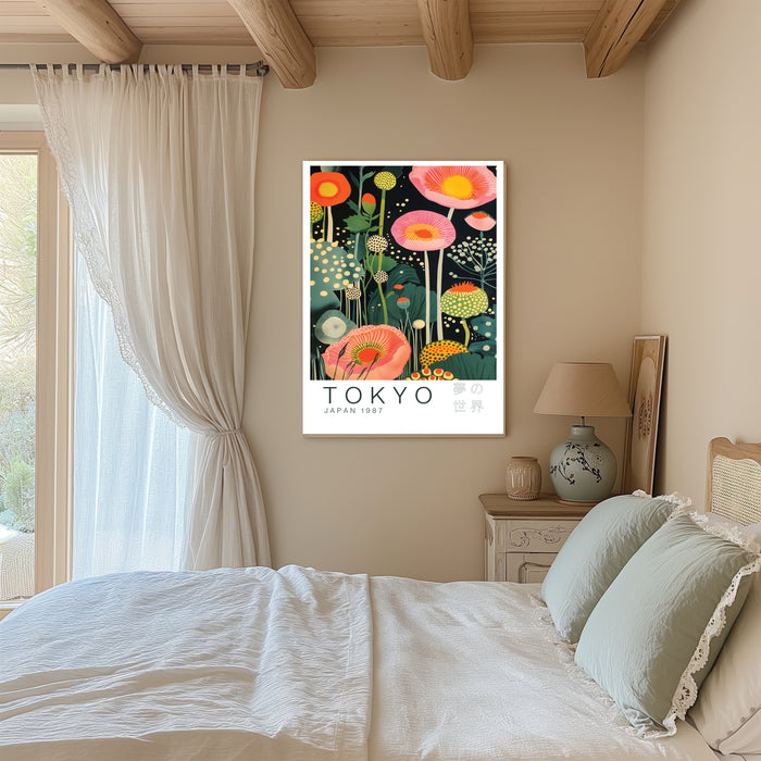Tokyo Japanese Flowers Art Print