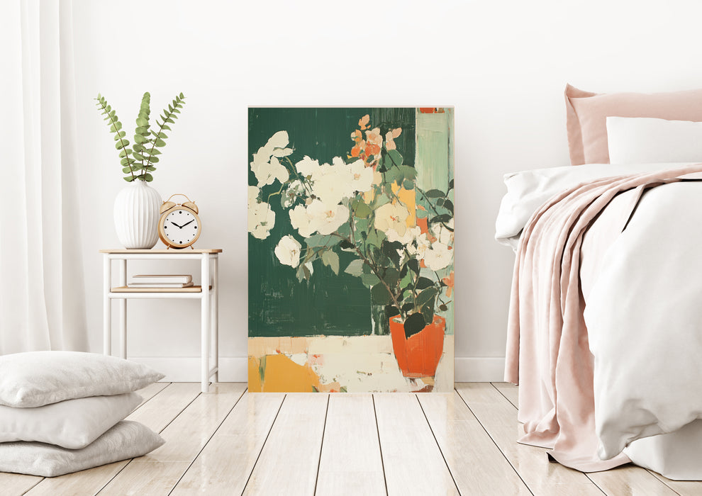 Still Life Vintage Flower Vase Art Print