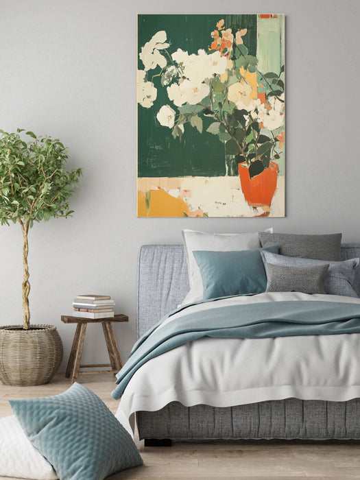 Still Life Vintage Flower Vase Art Print