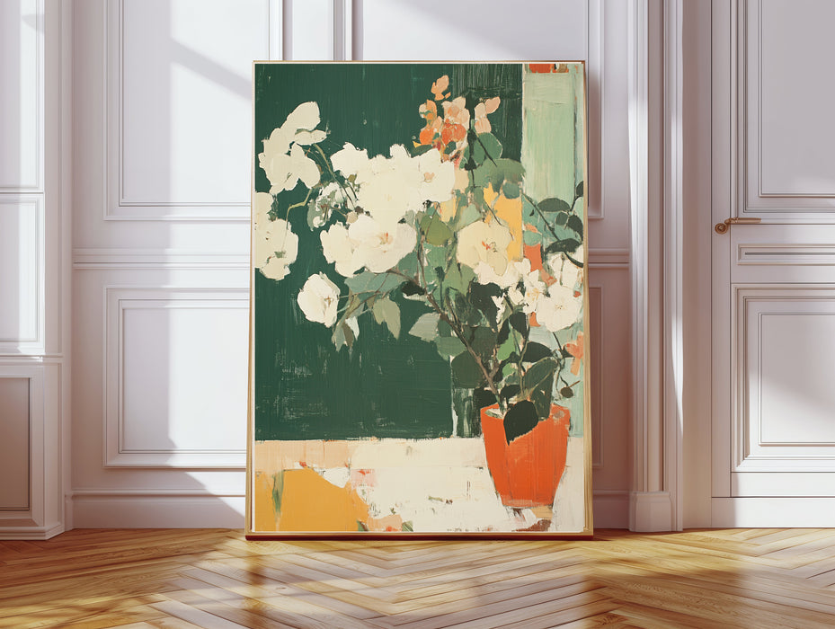 Still Life Vintage Flower Vase Art Print
