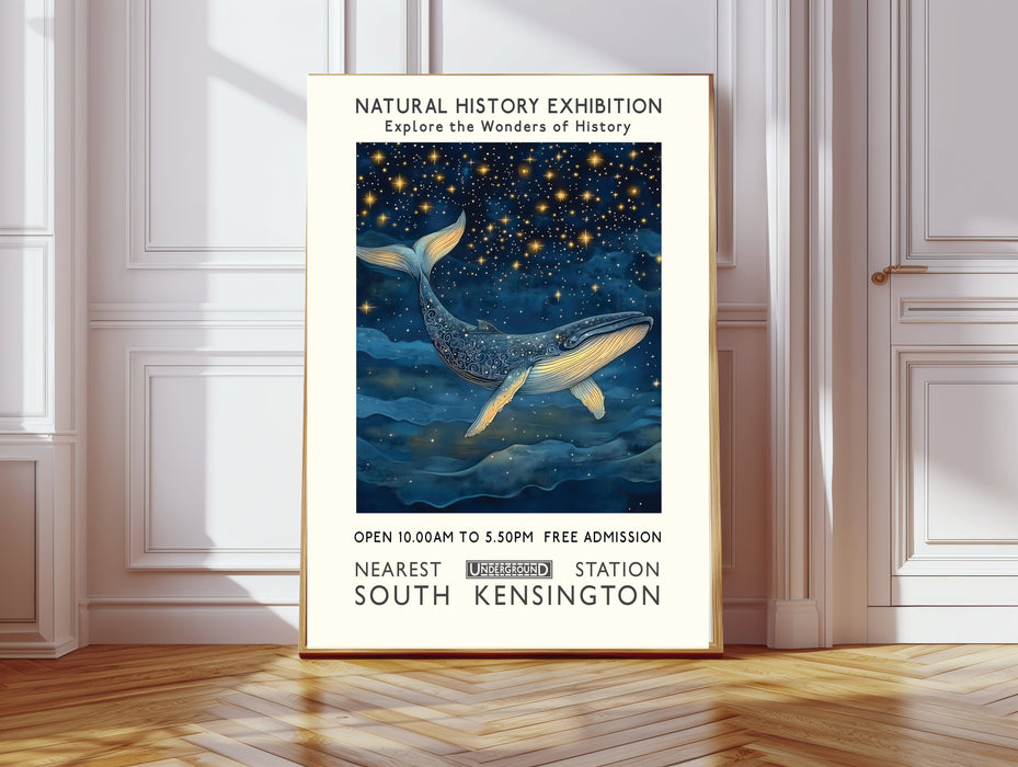 Natural History Whale  Museum Art Print