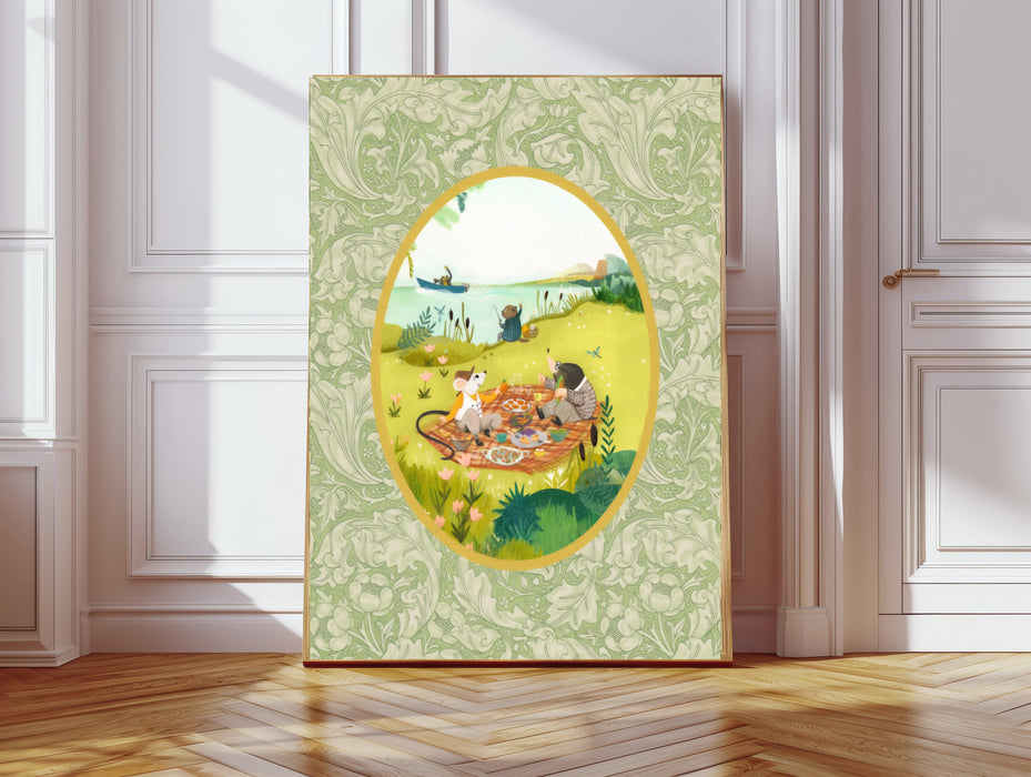 Wind In The Willows Vintage Book Cover Art Print