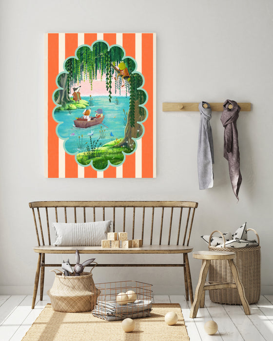 Wind In The Willows Vintage Book Cover Art Print