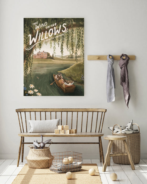 Wind In The Willows Vintage Book Cover Art Print