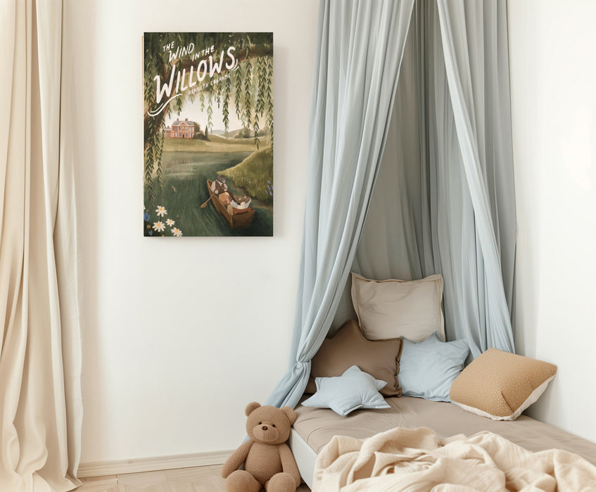 Wind In The Willows Vintage Book Cover Art Print