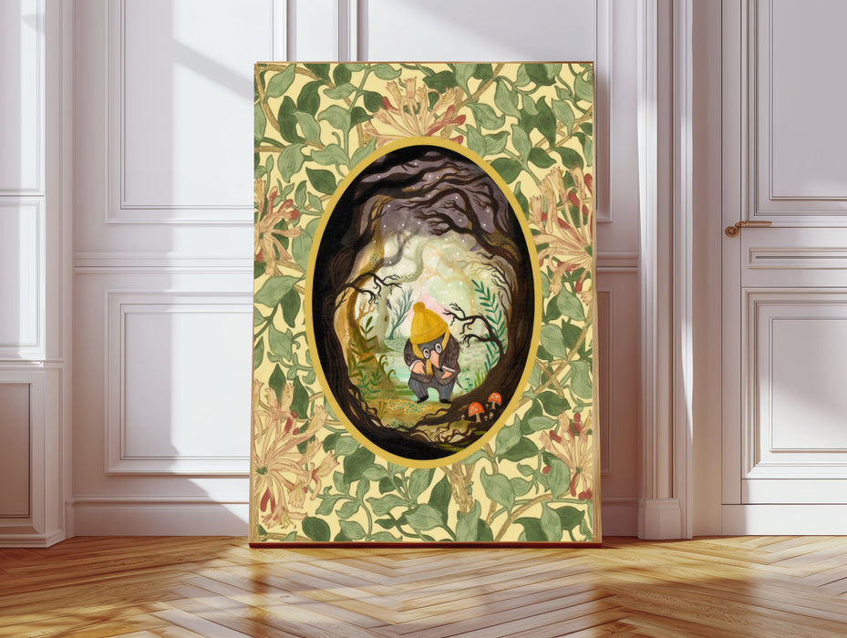 Wind In The Willows Vintage Book Cover Art Print