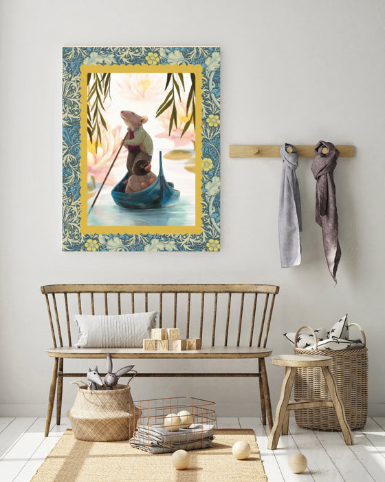 Wind In The Willows Vintage Book Cover Art Print