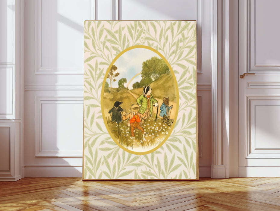 Wind In The Willows Vintage Book Cover Art Print