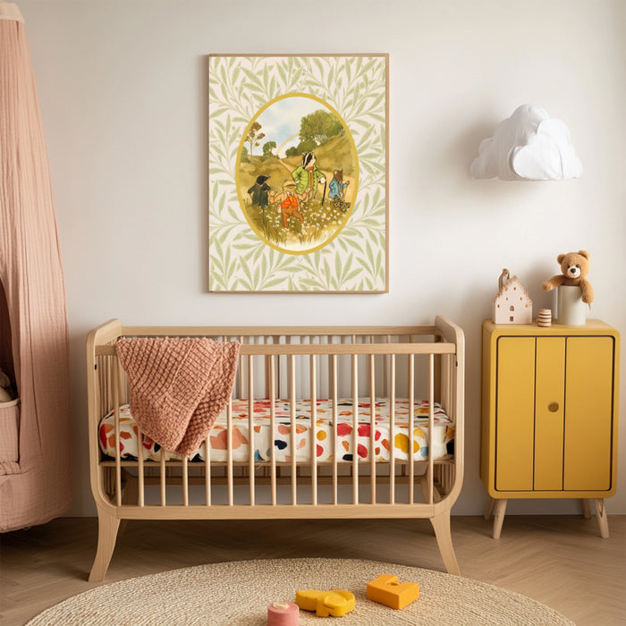 Wind In The Willows Vintage Book Cover Art Print