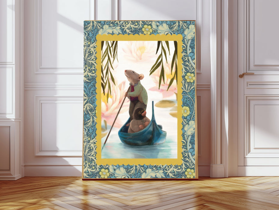 Wind In The Willows Vintage Book Cover Art Print