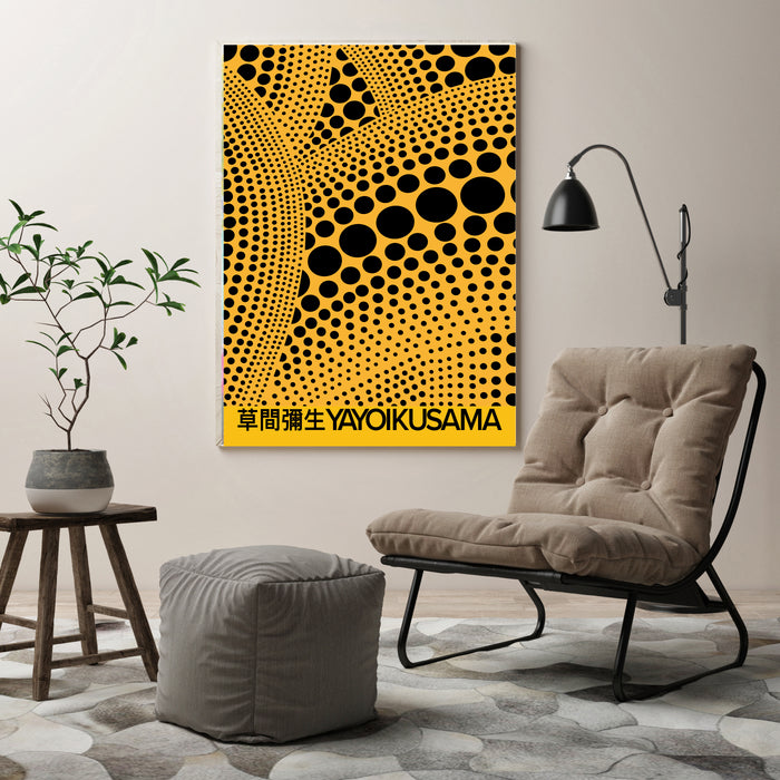 Japanese Yayoi Kusama Pumpkin Exhibition Art Print