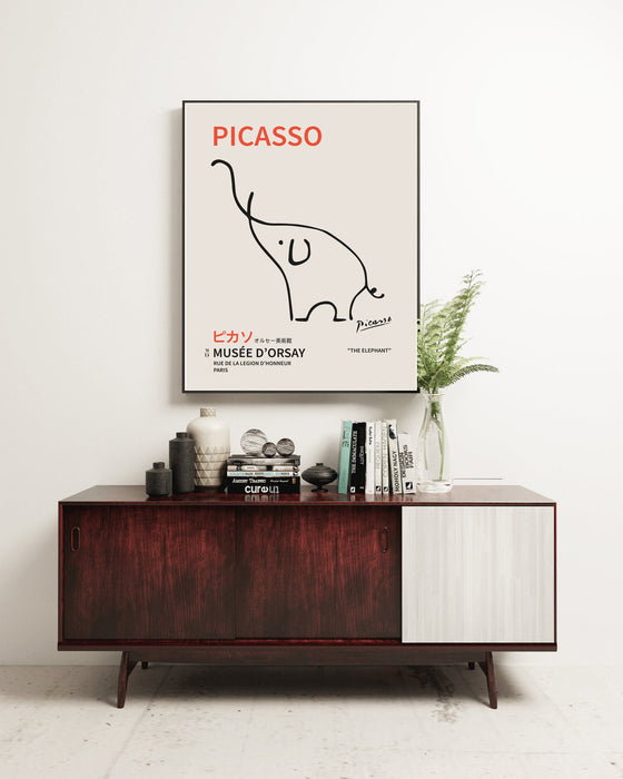 Picasso Elephant Japanese Exhibition Art Print